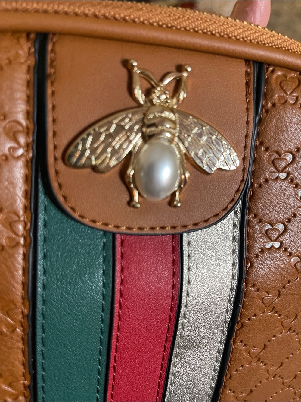New DIOPHY vegan brown Crossbody bag - Picture 4 of 5